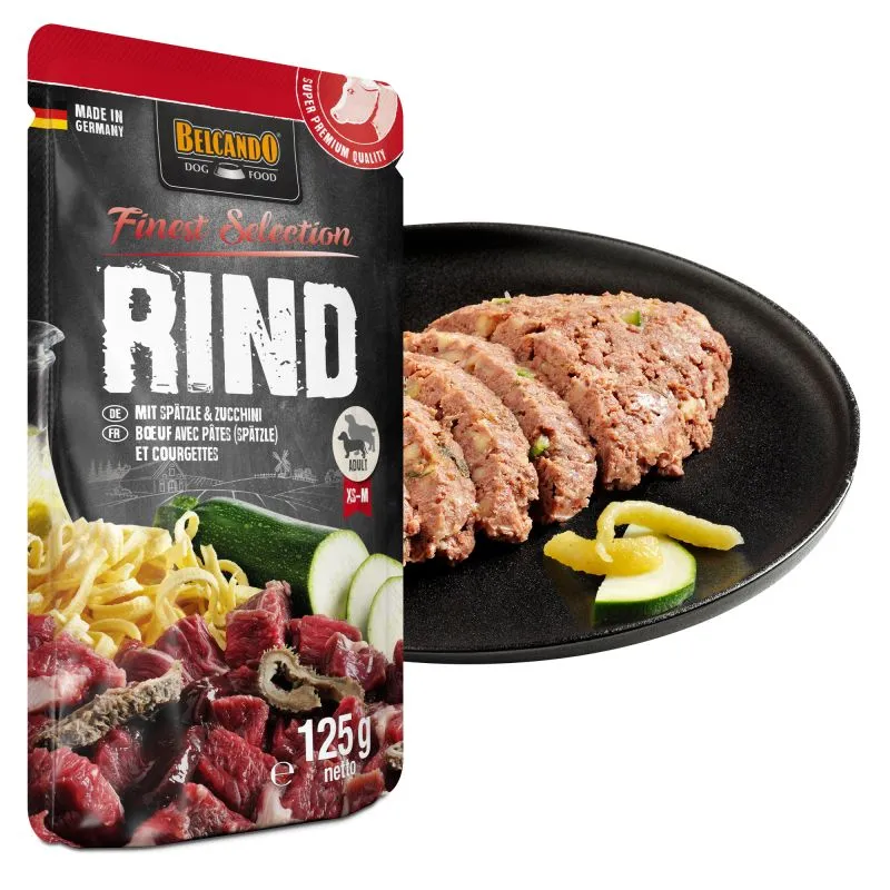 Belcando Ternera con Pasta al Huevo y Calabacín 125gr