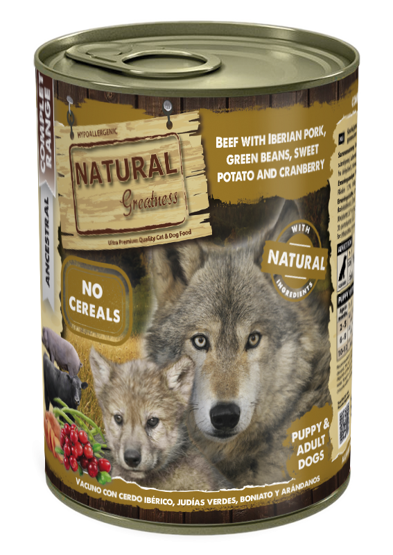 Natural Greatness Vacuno con Ibérico para Perros 400g
