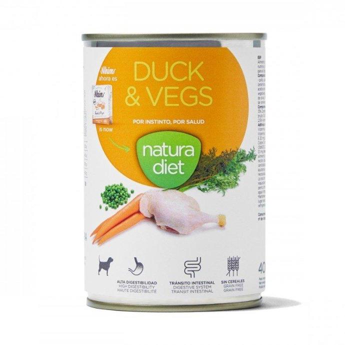 Natura Diet Pato y Verduras para Perros 400g