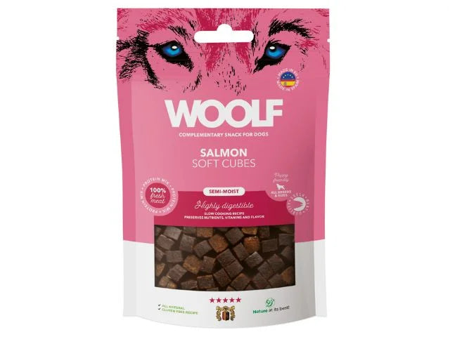 Woolf Salmlón soft cubes 100g