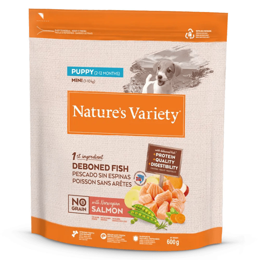 Nature's Variety Dog No grain Puppy Mini Salmon
