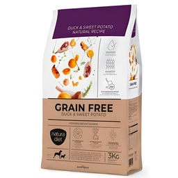 Natura Diet Grain Free Pato y Boniato Mini 3kg