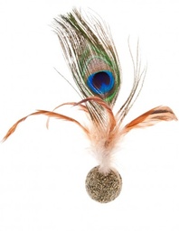 Ferribiella Bola Catnip Pluma Pavo Real 18cm